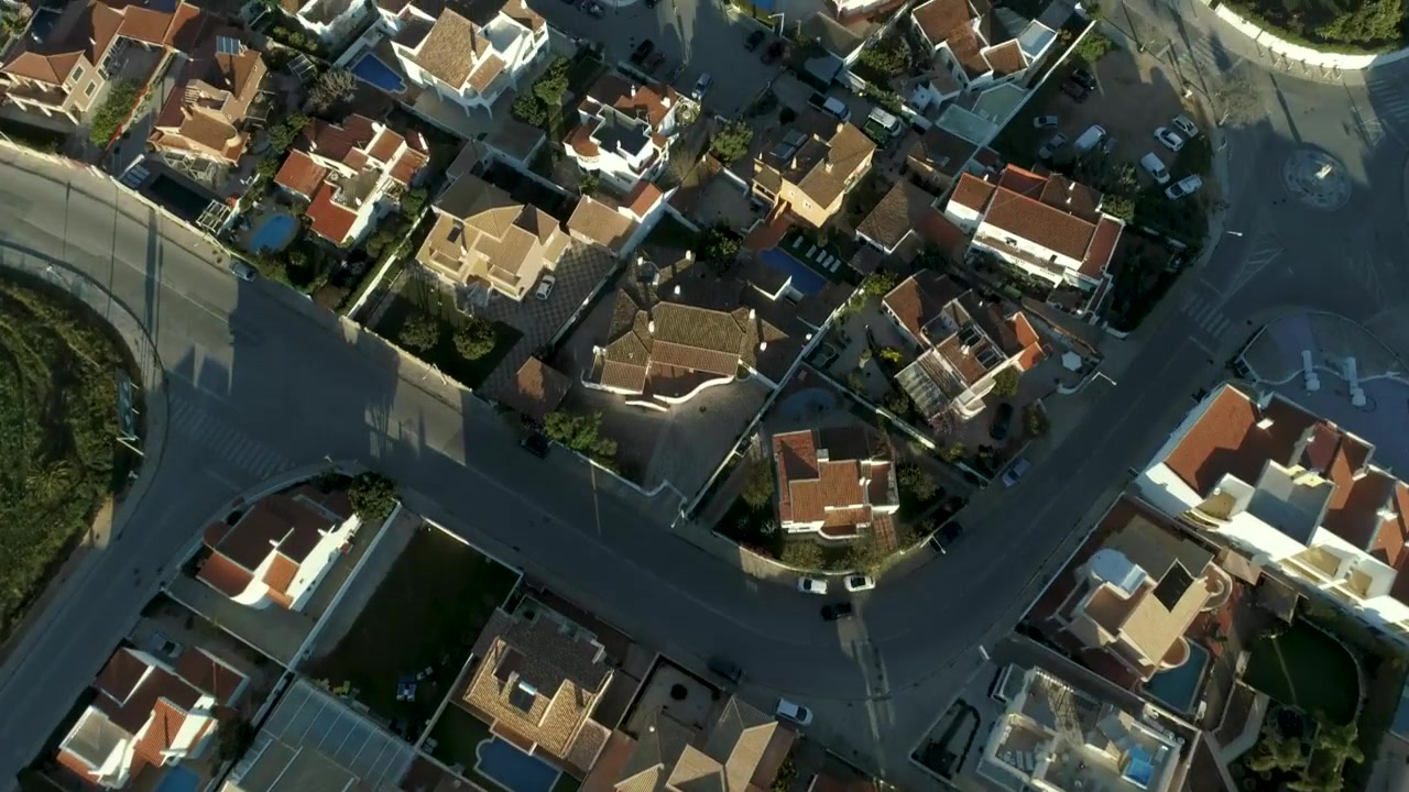 Aerial view of a residential neighborhood full of homes we upgrade